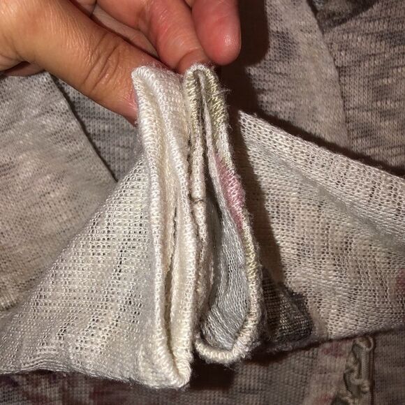 American Rag S Knit Floral Open Front Tasseled Hem Cardigan Kimono Duster - Picture 8 of 12